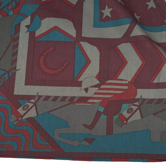 Hermes Steeple Chase Finess Shirt 15 3/4 - 40 France Brick Red Polished Cotton - Picture 11 of 14